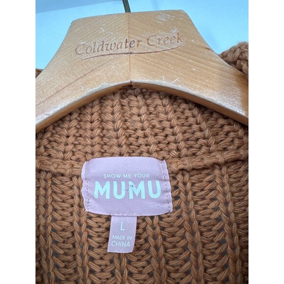 Show Me Your Mumu Weston Half Zip Pullover Ski Lift Sweater size large - Picture 3 of 7